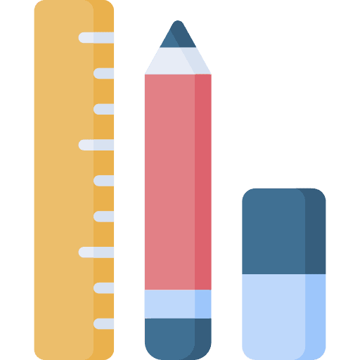 Stationery pencil stationery ruler icon Stationery pencil stationery ruler icon