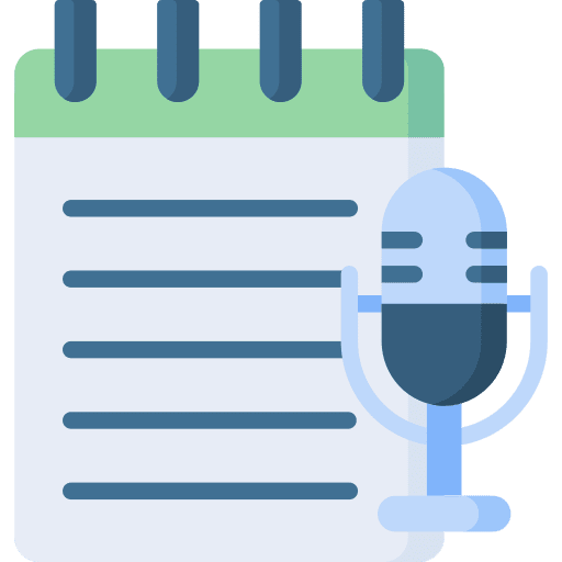 Voice message communications notepad spring notebook icon Voice message communications notepad spring notebook icon