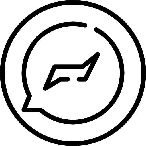 Messenger social media brand logotype icon Messenger social media brand logotype icon