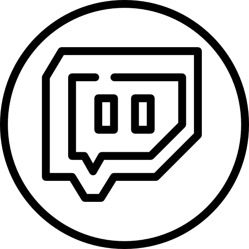 Twitch social media twitch logo icon Twitch social media twitch logo icon