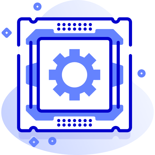 Chip technology settings configuration icon Chip technology settings configuration icon