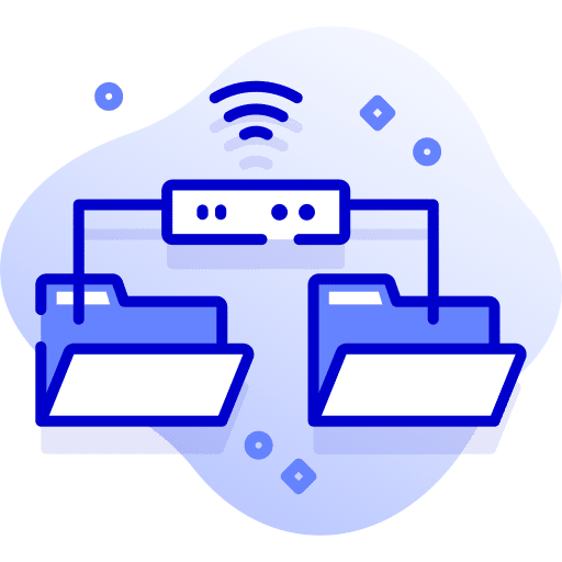 File sharing files and folders sync synchronize icon File sharing files and folders sync synchronize icon