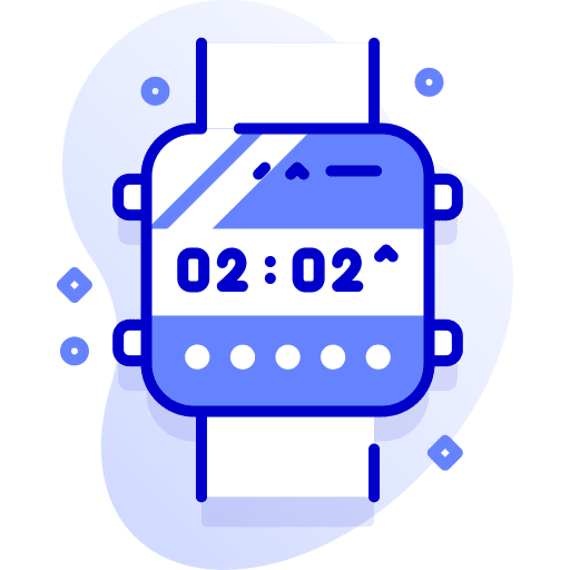 Smartwatch watch wristwatch time and date icon Smartwatch watch wristwatch time and date icon