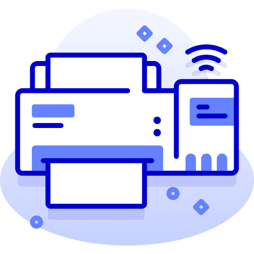 Printer ink smart technology wifi icon Printer ink smart technology wifi icon