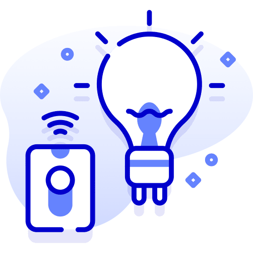 Smart light electronics light bulb smart light icon Smart light electronics light bulb smart light icon