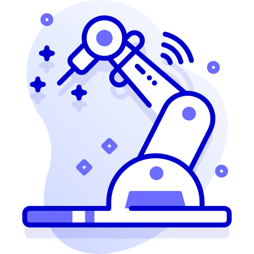 Robot arm wifi robot arm intelligence icon Robot arm wifi robot arm intelligence icon