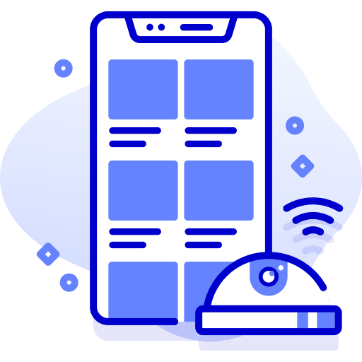 Security camera smart control security camera smart technology icon Security camera smart control security camera smart technology icon