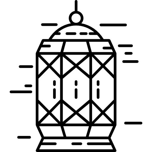 Arabian lantern lamp arabic islamic icon