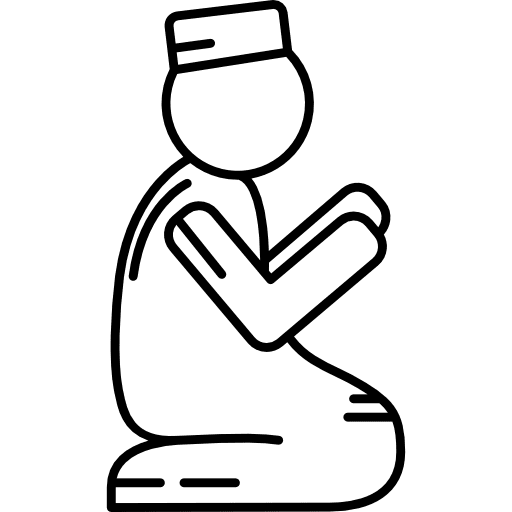 Muslim man praying religion worship islamic icon