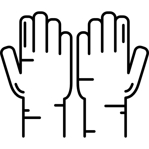 Muslim praying hands islam muslims religion icon