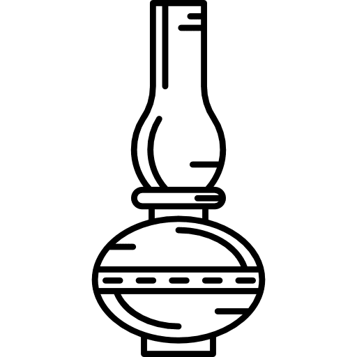 Old oil lamp lamps light illumination icon