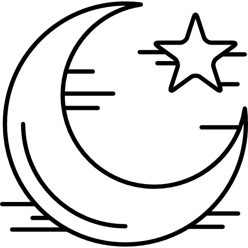 Star and crescent moon moon phase other nature icon