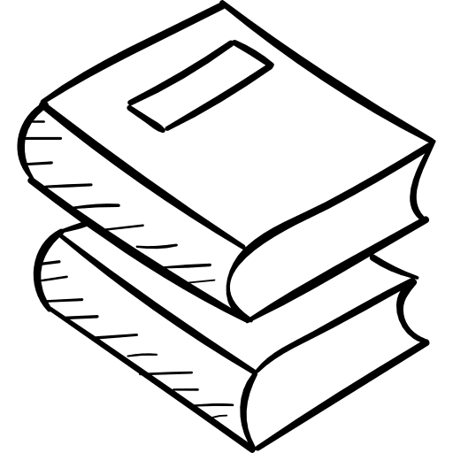 Books library reading school material icon