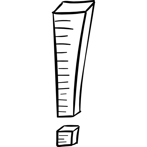 Exclamation mark warning exclamations shapes icon