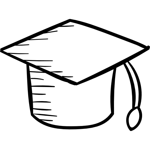 Graduate education graduation mortarboard icon