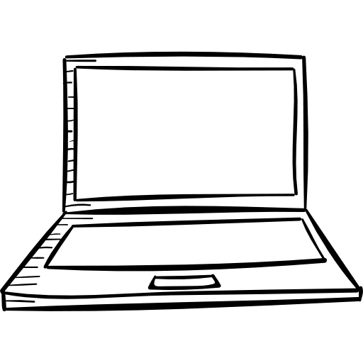 Laptop computer portable technology icon