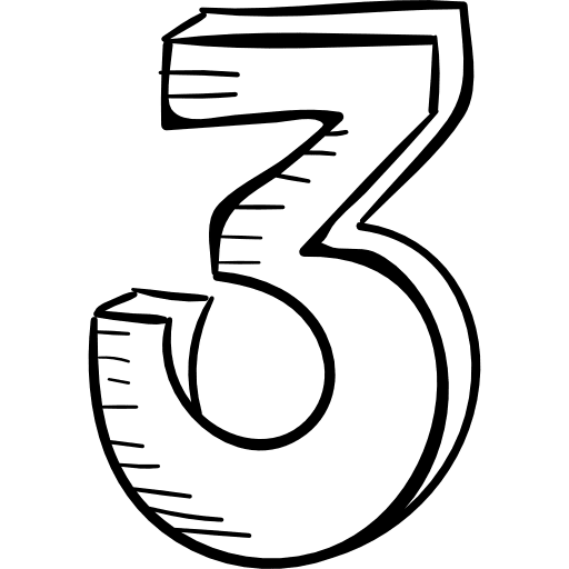 Numbre 3 numbers count number 3 icon