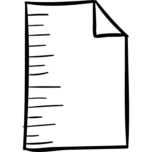 Paper document interface file icon