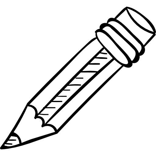 Pencil office material writer pencils icon