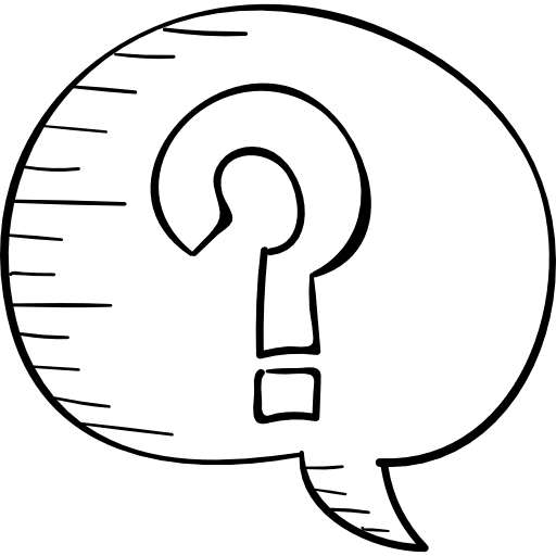 Question speech bubble ask shapes icon