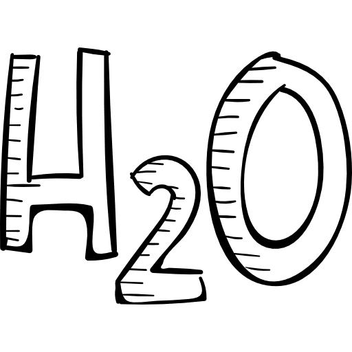 Water formula h2o science scientific education icon