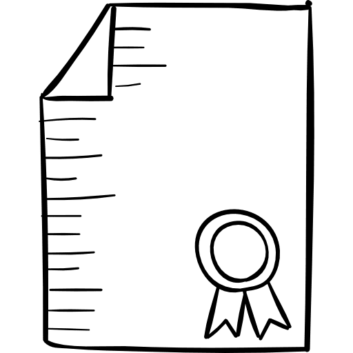 Diploma university software license college icon