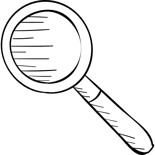 Magnifying glass searching search engine detective icon