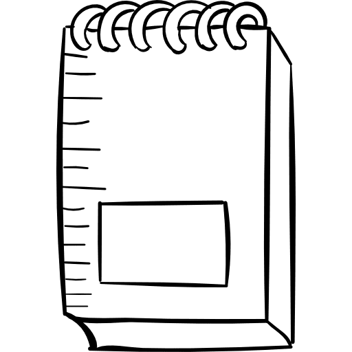 Notebook school material writer writing icon