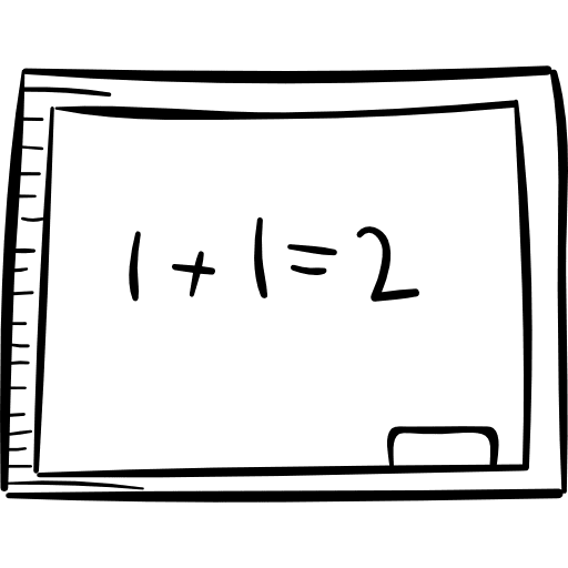 Blackboard teach whiteboard teacher icon