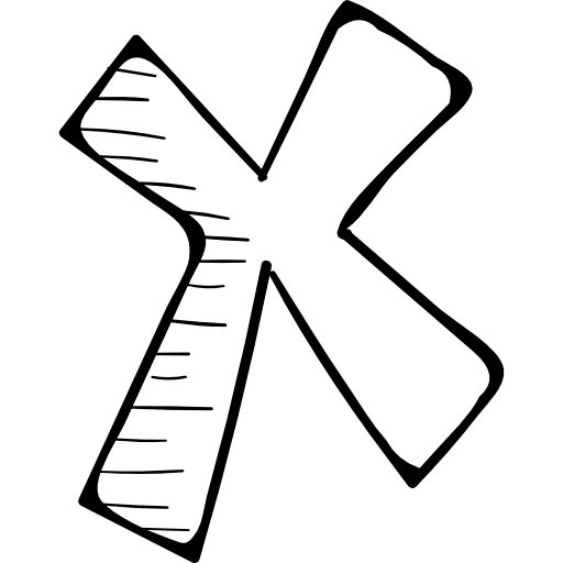 Multiplication mark shapes mathematics maths icon