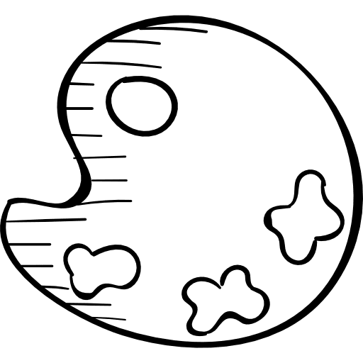 Paint palette painter artist artistic icon