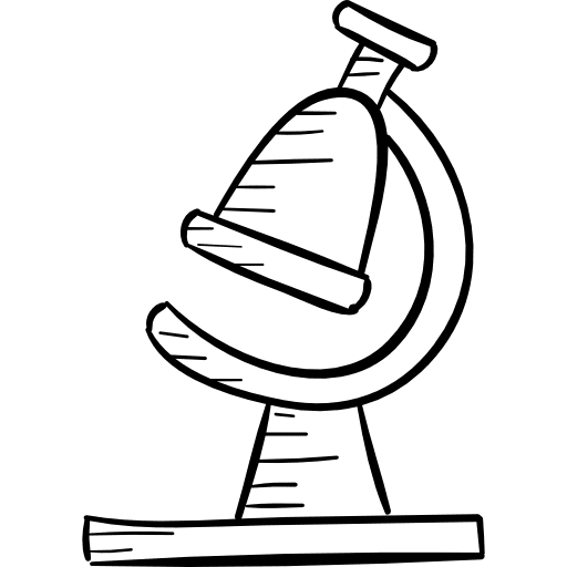 Microscope cells science scientific icon