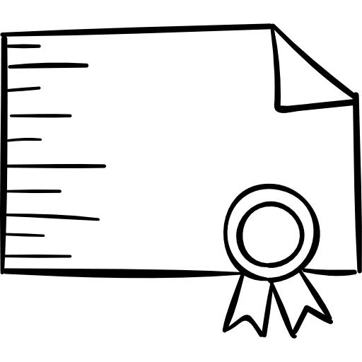 Diploma education degree graduation icon