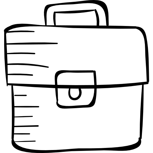 Luggage baggage book bag backpack icon