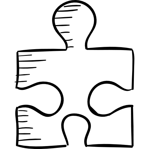 Puzzle playing puzzle game puzzle pieces icon