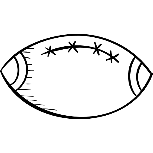 Rugby ball american football sports ball sport icon