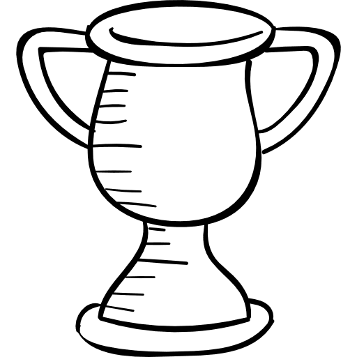 Trophey award signs cup icon