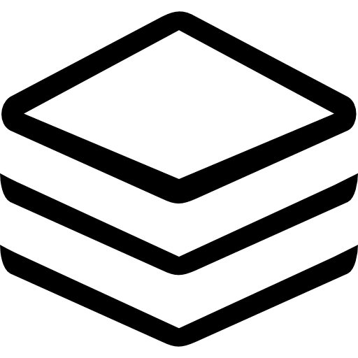 Cube of notes stack stack notes big mug line icon