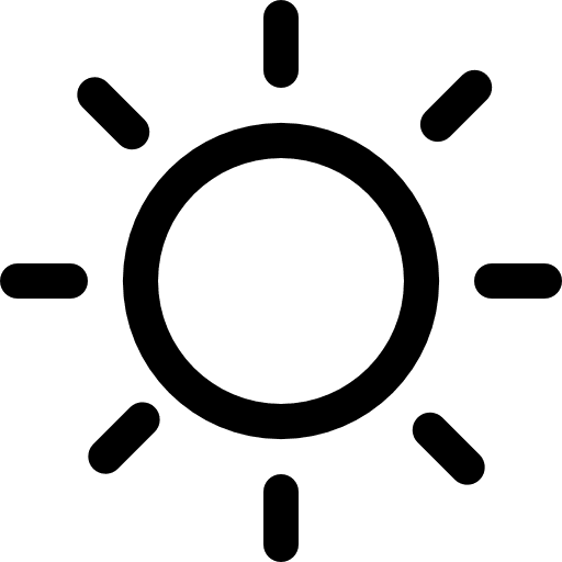 Sun day weather symbol sunlight symbol big mug line icon