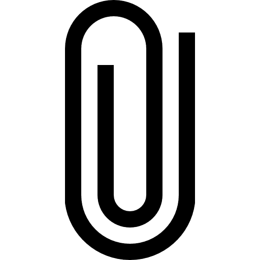 Attachment paperclip clip big icon