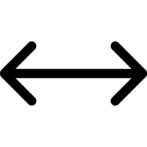 Double arrow horizontal symbol symbol arrows horizontal icon