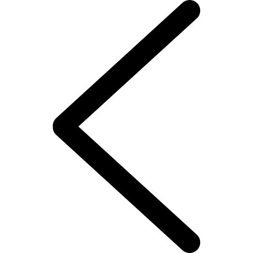 Left arrow line symbol arrow caret symbol icon