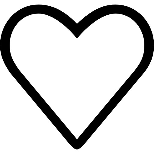 Like heart outline symbol love outline symbol icon