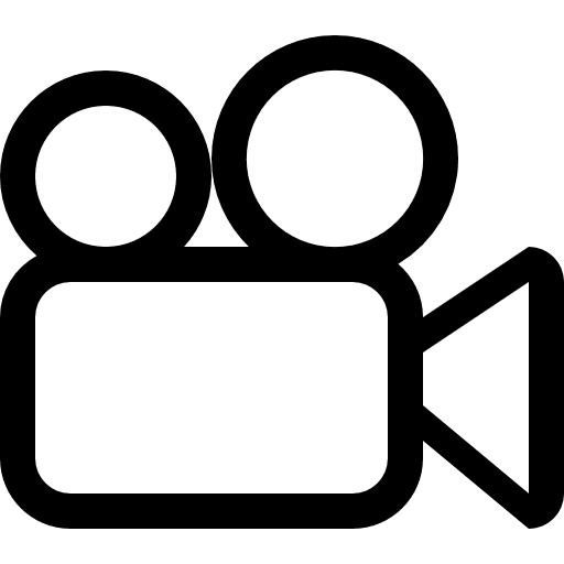 Video camera outline camera video camera tool icon