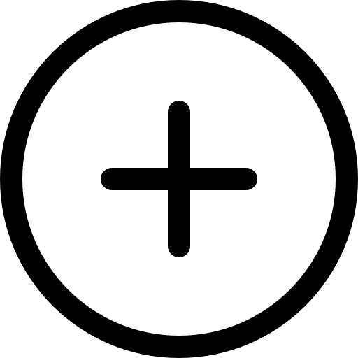 Add circular outlined button read more big mug line button icon