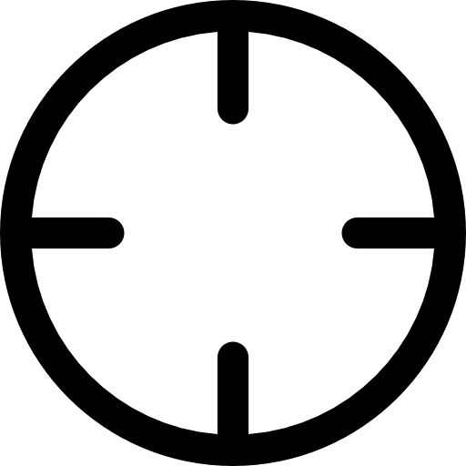 Circular target shooting interface symbol shooting target target targeting icon