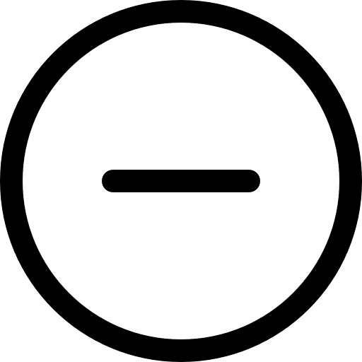 Minus circular button circular less buttons icon