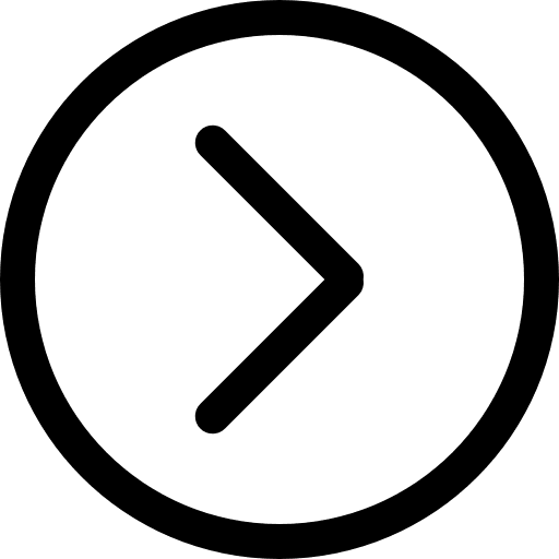 Right arrow circular outlined button caret button arrows icon