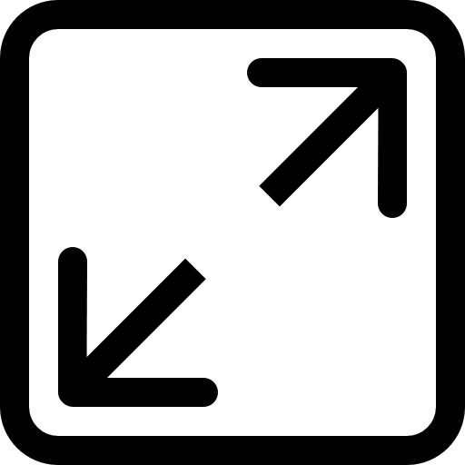 Expand square interface button of two arrows button arrows expand icon