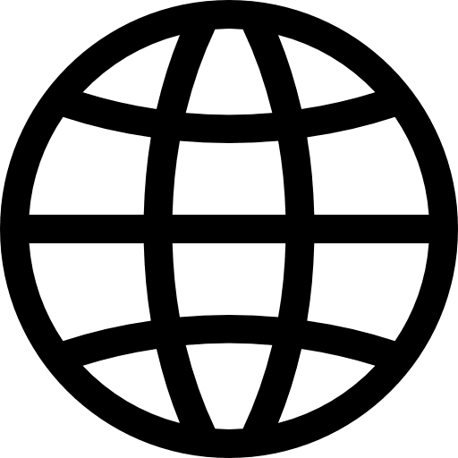 Planetary grid symbol interface globe symbol icon